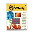 thumbnail image 1 of 1 Large Happy Birthday Greeting Card (8.5 x 11 Inch) - Gemini Birthday Card J9444, 1 of 6