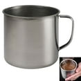 thumbnail image 1 of 1 Large Stainless Steel Cup Mug Bowl Tumbler 32oz Soup Drink Coffee Camp Travel, 1 of 2