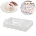 thumbnail image 1 of 1 Layer Deviled Egg Carrier with Lid, Clear Deviled Egg Platter With Handle for 24 Eggs, Egg Holder for Fridge with Handle, Stackable Egg Tray, Portable Tray Platter for Party & Picnics, 1 of 7