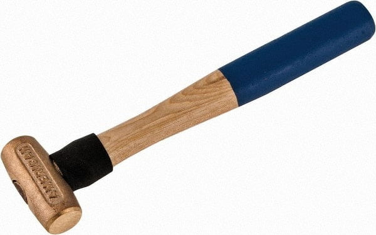 American Hammer 1 Lb Head 1-1/8" Face Bronze Nonmarring Hammer