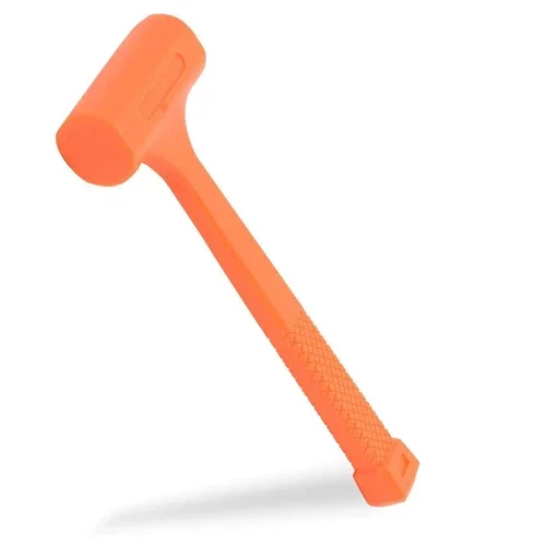 1 Lb Pound Dead Blow Orange Deadblow Soft Face Shot Shock Absorbing Hammer Tool