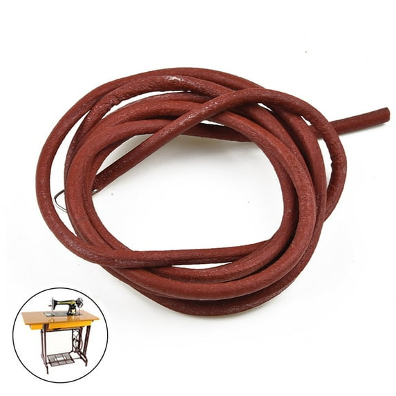 1 * Leather Treadle Belt 1.72M Antique Treadle Parts + Hook For Sewing Machine Used For Old Cabinets And Manual Rocking Foot