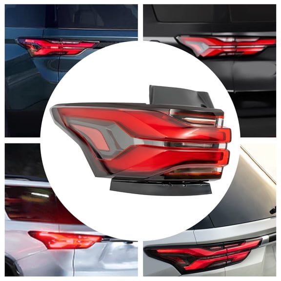 1* Left Outer Tail Light 2022-2024 Chevrolet Traverse Tail Light, Outer Tail Lamp, Left Driver Side Tail Light(Bulb Not Included)