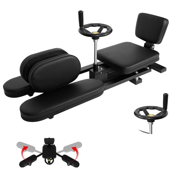 1.Leg Stretcher Split Machine, 330LBS Leg-Stretcher, 210 Adjustment Flexibility Training Equipment, Stable & Durable For Home Gym indoor, Black