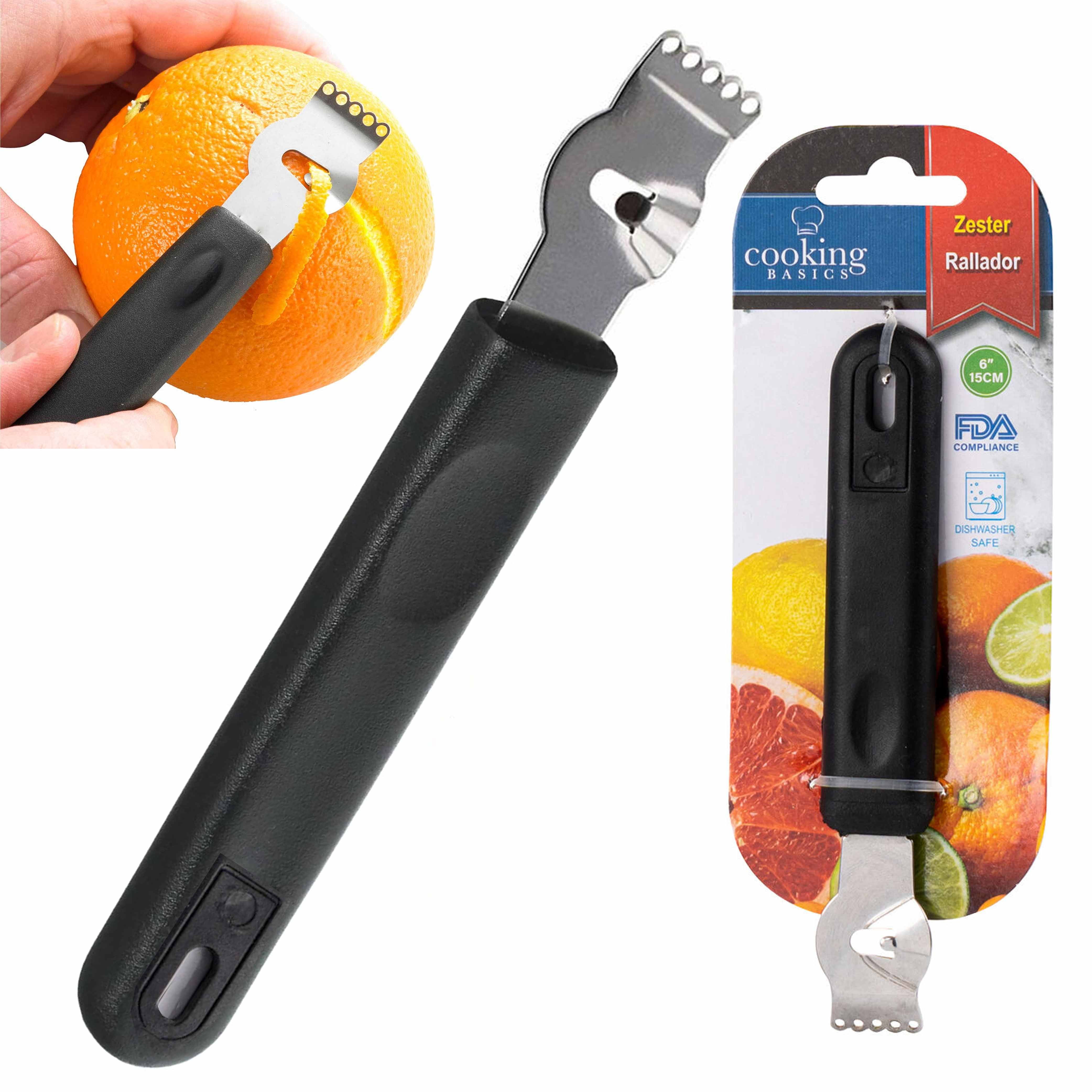 HAMOER Lemon Citrus Zester Tool Cheese Grater for kitchenaid-Multipurpose  grooved channel knife scraper,Stainless steel blade and ergonomically