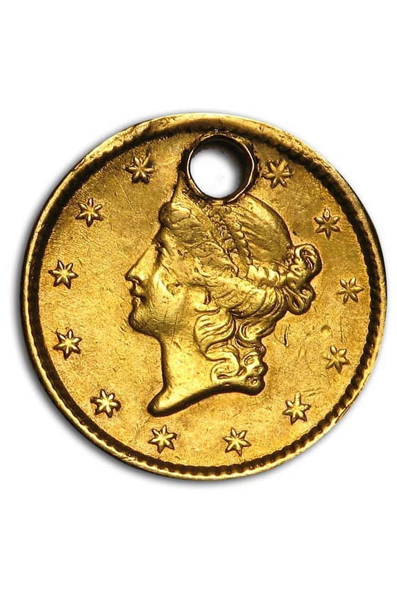 $1 Liberty Head Gold Dollar Type 1 (Damaged)