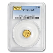 $1 Liberty Head Gold Dollar Type 1 MS-62 NGC/PCGS