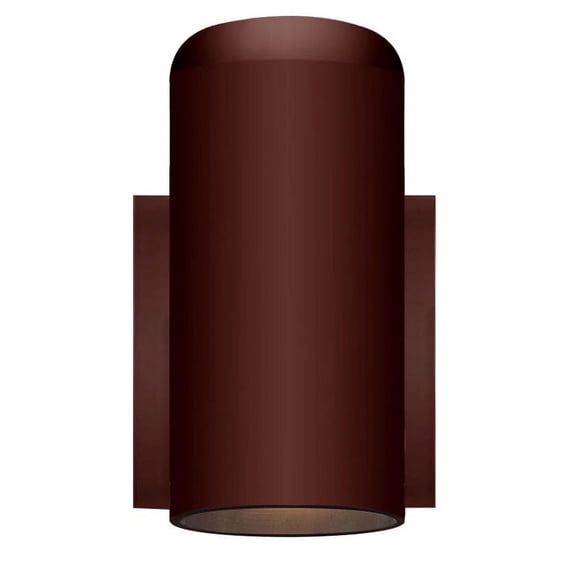 1-Light Architectural Bronze Cylinder Wall Sconce