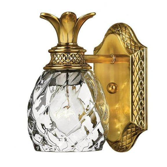 1 Light Bathroom Light Fixture in Traditional-Glam Style 5 inches Wide By 8.75 inches High-Burnished Brass Finish Bailey Street Home 81-Bel-614006
