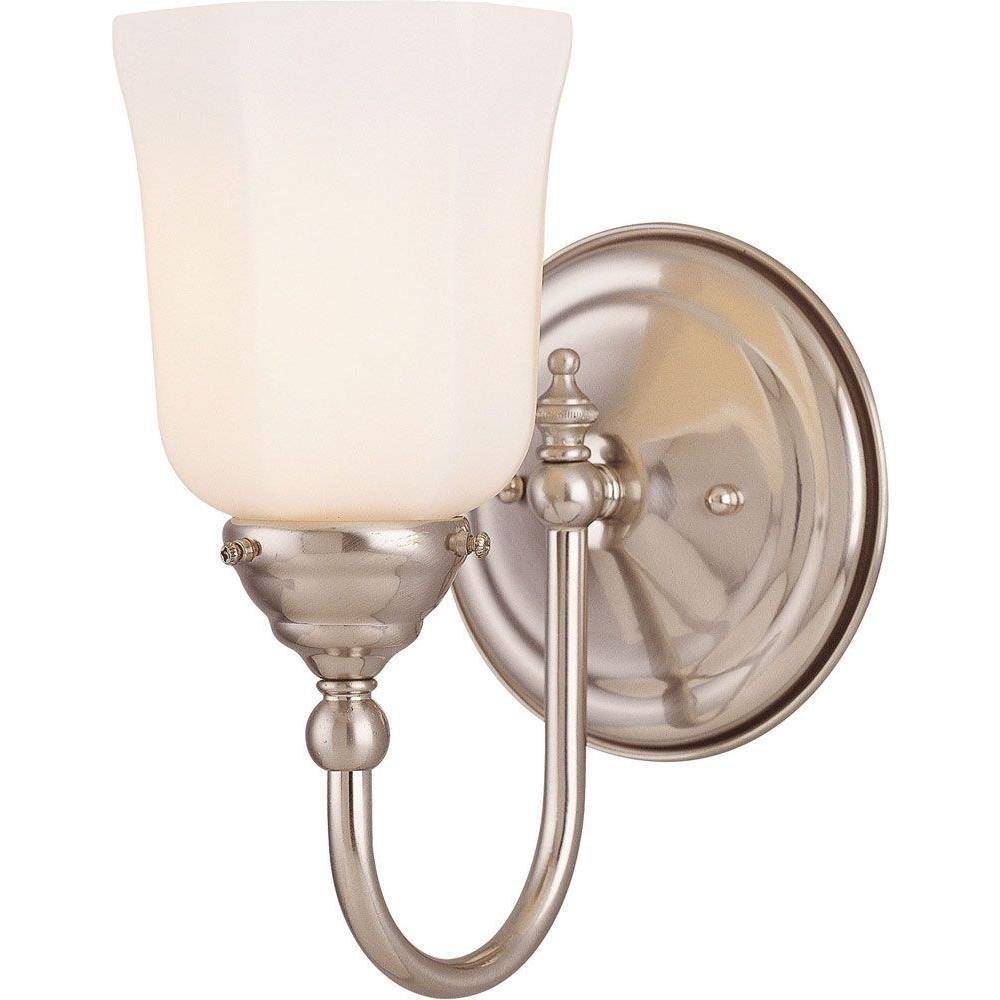 1 Light Bathroom Light Fixture in Traditional Style-8.5 inches Tall and 6 inches Wide Bailey Street Home 159-Bel-4649712