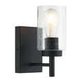 thumbnail image 1 of 1 Light Black Bathroom Vanity Light with Bubble Glass Shade, 1 of 6