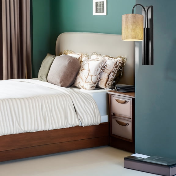 1 - Light Black Armed Sconce