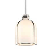 818-9BN-Z-Lite-Pearson - 1 Light Chandelier In Transitional Style-13.5 Inches Tall and 9.75 Inches Wide-Brushed Nickel Finish