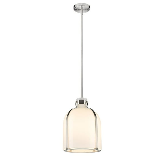 818-9BN-Z-Lite-Pearson - 1 Light Chandelier In Transitional Style-13.5 Inches Tall and 9.75 Inches Wide-Brushed Nickel Finish
