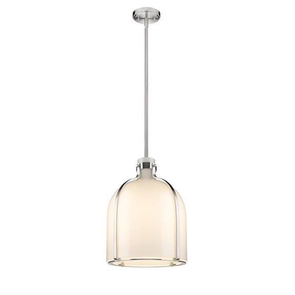 1 Light Chandelier In Transitional Style-16.5 Inches Tall And 12.25 Inches Wide-Brushed Nickel Finish Z-Lite 818-12Bn