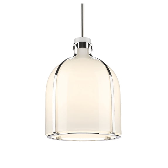 818-12PN-Z-Lite-Pearson - 1 Light Chandelier In Transitional Style-16.5 Inches Tall and 12.25 Inches Wide-Polished Nickel Finish