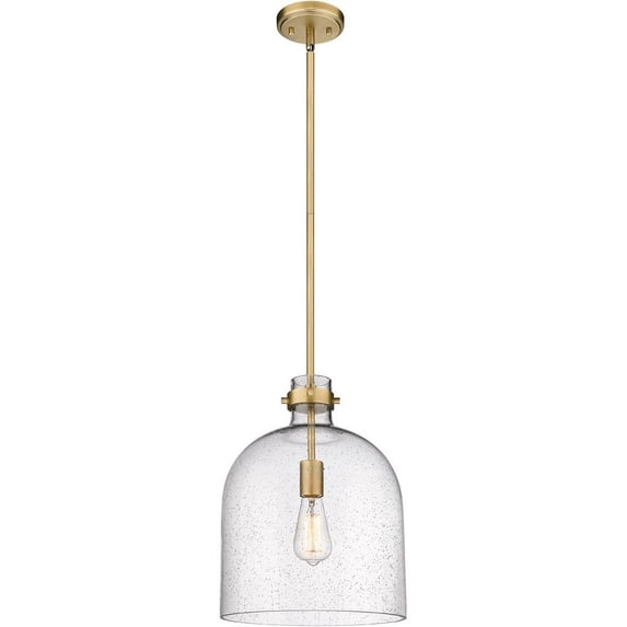 817-12RB-Z-Lite-Pearson - 1 Light Chandelier In Transitional Style-16 Inches Tall and 12 Inches Wide-Rubbed Brass Finish