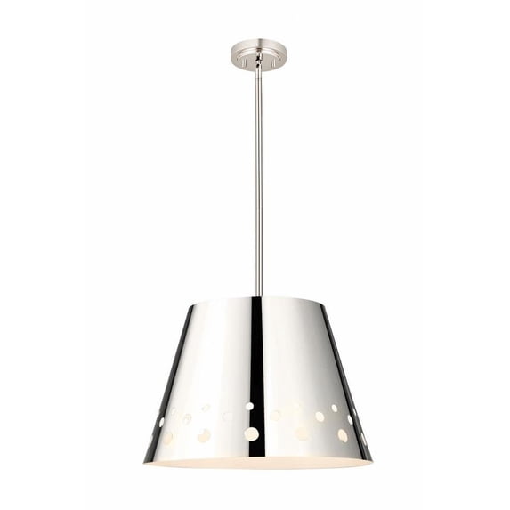 1 Light Chandelier-Polished Nickel Finish Bailey Street Home 372-Bel-4529464