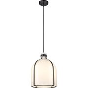 1 Light Chandelier in Transitional Style-16.5 inches Tall and 12.25 inches Wide-Matte Black Finish Bailey Street Home 372-Bel-4620097