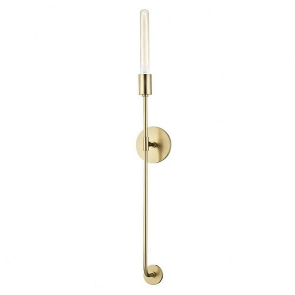 1 Light Contemporary Steel Wallchiere-35 inches H By 4.75 inches W-Aged Brass Finish Bailey Street Home 735-Bel-2941801