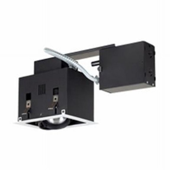 1 - Light Double Gimbal Recessed Fixture Line Voltage.