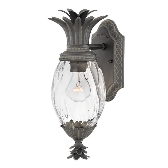 1 Light Extra Small Outdoor Wall Lantern in Traditional-Glam Style 6 inches Wide By 14 inches High-Museum Black Finish-Incandescent Lamping Type