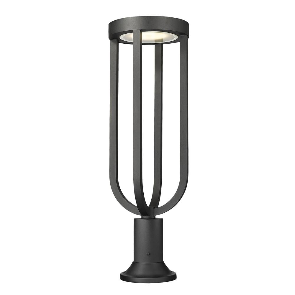 Ashton Bronze and Glass 7.25" Flush Mount Light