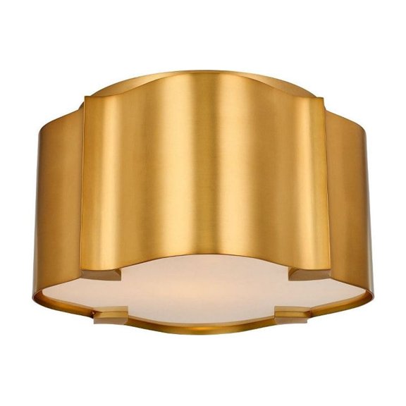 1 Light Flush Mount In Art Deco Style-6 Inches Tall And 10 Inches Wide Kalco Lighting 516341Wb
