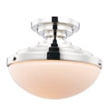thumbnail image 1 of 1 Light Flush Mount In Art Deco Style-8 Inches Tall And 10 Inches Wide Kalco Lighting 515746Pn, 1 of 1