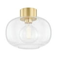 thumbnail image 1 of -1 Light Flush Mount In Modern Style-12 Inches Wide By 10 Inches High-Aged Brass Finish Mitzi H403501-Agb, 1 of 1