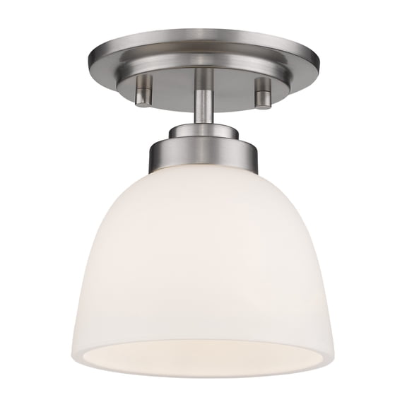 1 Light Flush Mount In Traditional Style 6 Inches Wide By 7.25 Inches High Z-Lite 443F1-Bn