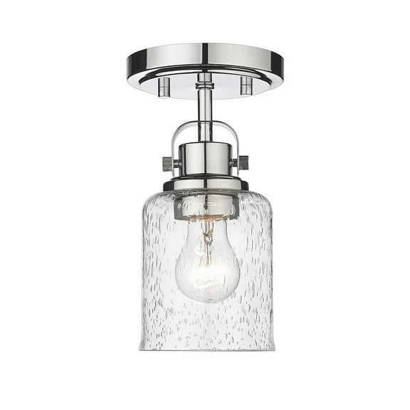 1 Light Flush Mount In Transitional Style-9.5 Inches Tall And 5.25 Inches Wide-Chrome Finish Z-Lite 340F1-Ch