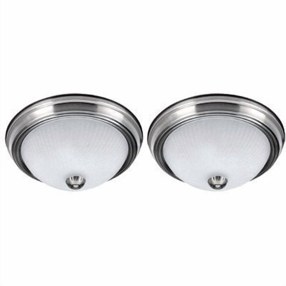 1 Light Flush Mount [Set of 2] Finish: Brushed Pewter