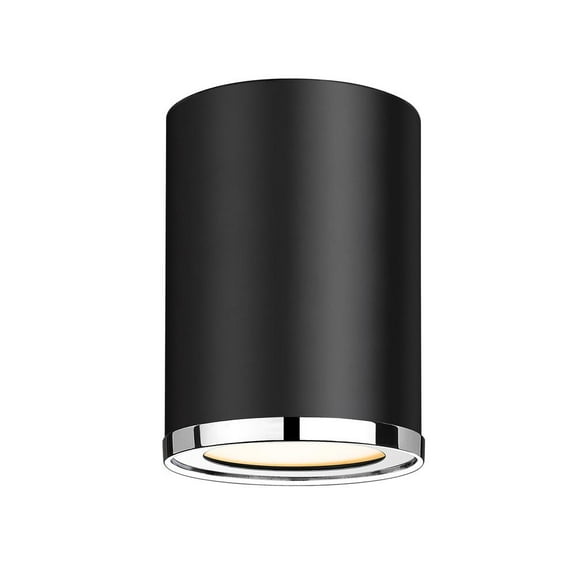 1 Light Flush Mount Z-Lite 2303F1-Mb-Ch