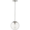 thumbnail image 1 of 1 Light Globe Pendant in Transitional Style 10 inches Wide By 10 inches High-Satin Nickel Finish Bailey Street Home 183-Bel-2811265, 1 of 1