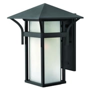 1 Light Large Outdoor Wall Lantern in Transitional-Craftsman-Coastal Style 11 inches Wide By 16.25 inches High-Satin Black Finish-Incandescent Lamping