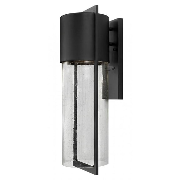 1 Light Large Outdoor Wall Lantern in Transitional-Modern Style 8.25 inches Wide By 23.25 inches High-Black Finish-Incandescent Lamping Type Bailey