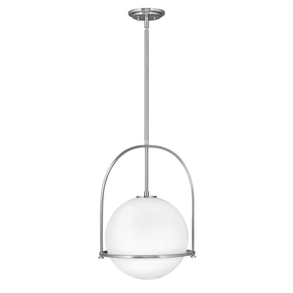 3405BN Hinkley Lighting Somerset - 1 Light Large Pendant in Transitional Style - 15.5 Inches Wide by 23 Inches High-Brushed Nickel Finish