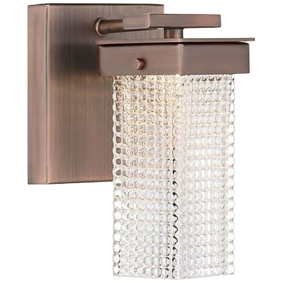 Dewberry Lane Bathroom Wall Sconce in Dark Brushed Bronze -Plated