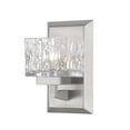 thumbnail image 1 of 1 Light Led Metropolitan Steel Vanity Light Fixture with Clear Glass-8.75 inches H By 4.75 inches W-Brushed Nickel Finish Bailey Street Home, 1 of 1