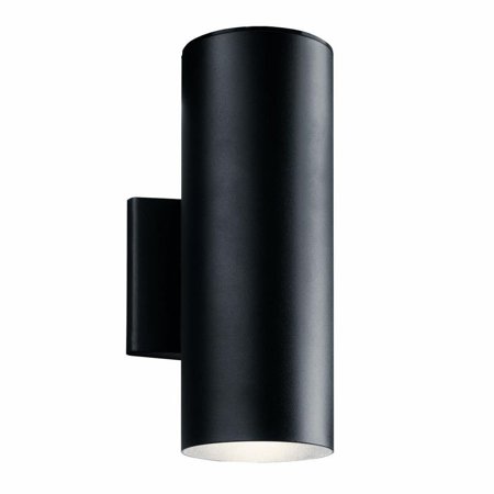 1 Light Led Tetured Black Outdoor Wall Lantern in Utilitarian Style-12.25 inches H 5 inches W Bailey Street Home 147-Bel-3087160