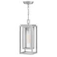 thumbnail image 1 of 1002SI-LV Hinkley Lighting Republic - 1 Light Medium Outdoor Hanging Lantern in Transitional Style - 7 Inches Wide by 16.75 Inches High-Satin Nickel, 1 of 17