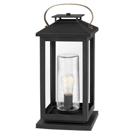 1 Light Medium Outdoor Low Voltage Pier Mount-Black Finish-E26 Medium Lamp Base Type-Led Lamping Type Bailey Street Home 81-Bel-4530473