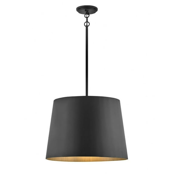 1 Light Medium Outdoor Pendant In Modern Style 20 Inches Wide By 15.25 Inches High-Black Finish Hinkley Lighting 11154Bk
