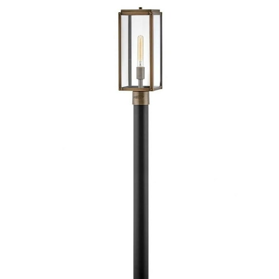 1 Light Medium Outdoor Post Top or Pier Mount Lantern-Burnished Bronze Finish-Incandescent Lamping Type Bailey Street Home 81-Bel-4530566