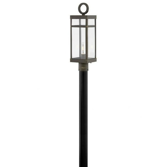 1 Light Medium Outdoor Post or Pier Mount Lantern in Transitional Style 6.5 inches Wide By 22.75 inches High-Oil Rubbed Bronze Finish-E26 Medium Lamp