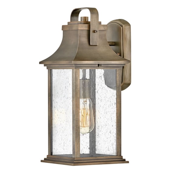 2394BU Hinkley Lighting Grant - 1 Light Medium Outdoor Wall Lantern-Burnished Bronze Finish