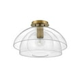 thumbnail image 1 of 1 Light Medium Semi-Flush Mount in Transitional-Glam Style 16 inches Wide By 10.5 inches High-Heritage Brass Finish Bailey Street Home 81-Bel-4442281, 1 of 1