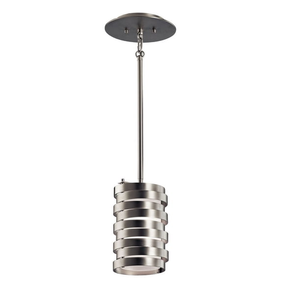 43304NI Kichler Lighting Roswell - 1 Light Mini-Pendant - 5.25 inches wide-Brushed Nickel Finish -Traditional Installation