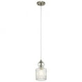 thumbnail image 1 of 43957NI Kichler Lighting Riviera - 1 light Mini Pendant - 5.75 inches wide-Brushed Nickel Finish    -Traditional Installation, 1 of 6
